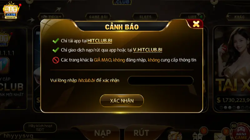 Nạp và rút tiền Hitclub được công nghệ mã hóa nhiều lớp